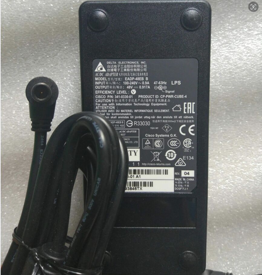 NEW 48V 0.917A 341-0330-01 Delta EADP-48EB B power adapter for 8900 9900 8961 9951 9971 IP phone